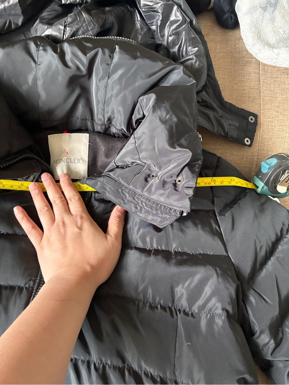 Moncler Black Shiny Quilted Jacket (unsure of authenticity) - Picture 6 of 10